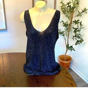 Kori Sparkle Metallic Knit Top